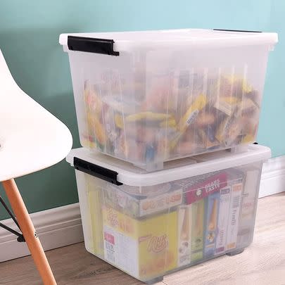 For deeper storage, these wheelable boxes are a great option