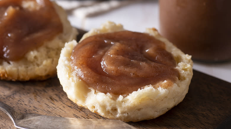 fresh biscuits with sorghum butter