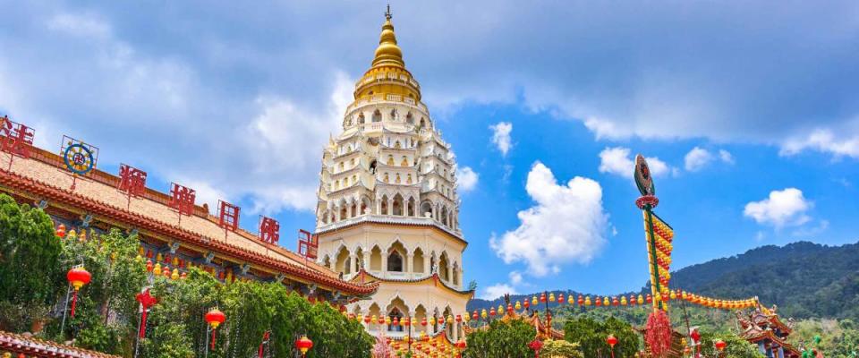 Kek Lok Si Temple on Penang island, Georgetown, Malaysia