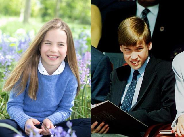 Prince Charlotte and Prince William have a strong resemblance at similar ages. (PA/Getty Images)