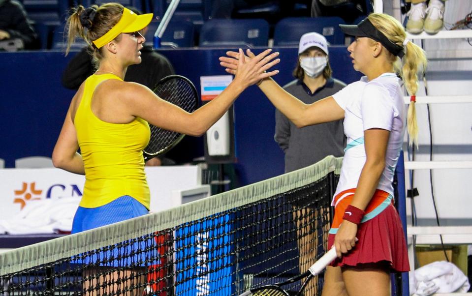 Ukraine's Elina Svitolina beats Russian rival Anastasia Potapova at the Monterrey Open - AP