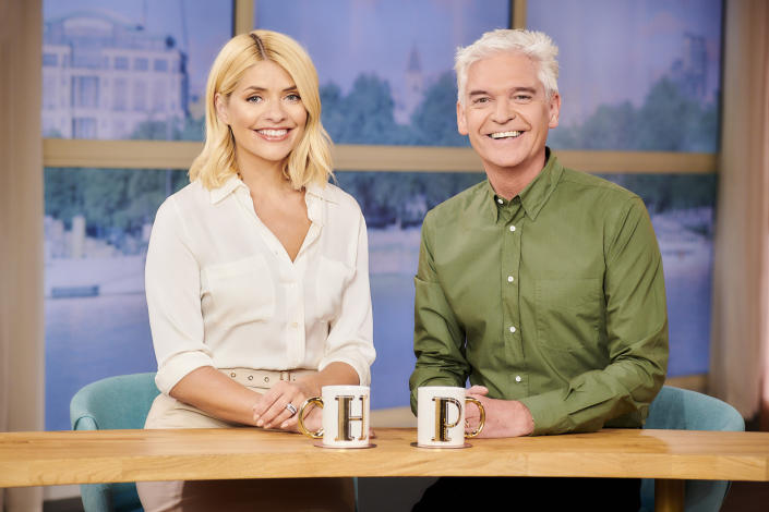 Holly Willoughby usually hosts 'This Morning' with Phillip Schofield but was feeling unwell. (ITV)
