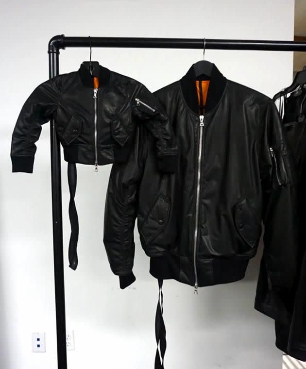 Matching leather jackets. Photo: Kim Kardashian