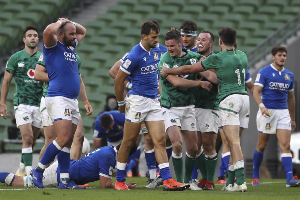 Ireland's destiny is in their own hands after a 50-17 win over Italy in Dublin last weekendAP