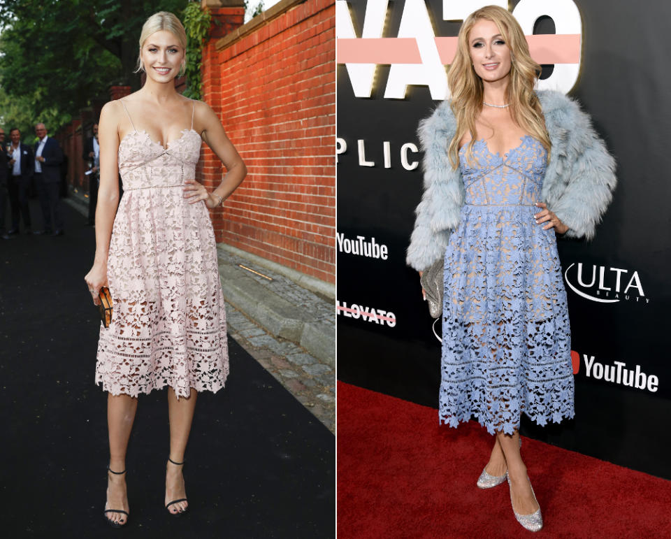 <p>Lena Gercke fand dieses Jahr in Paris Hilton eine Style-Nachahmerin auf Weltniveau – Paris kopierte nämlich Lenas Look von Self-Portrait, allerdings mit nicht ganz so viel Fingerspitzengefühl. Fazit: Go, Lena! (Bilder: Getty Images, AP) </p>