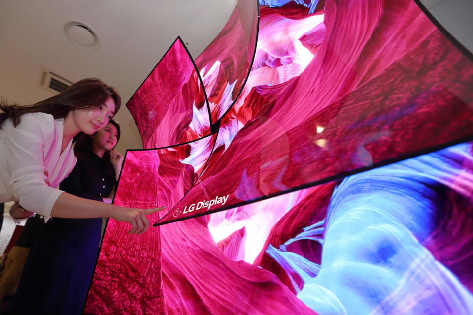 It wouldn't be CES without a few exotic screens from LG Display, and the