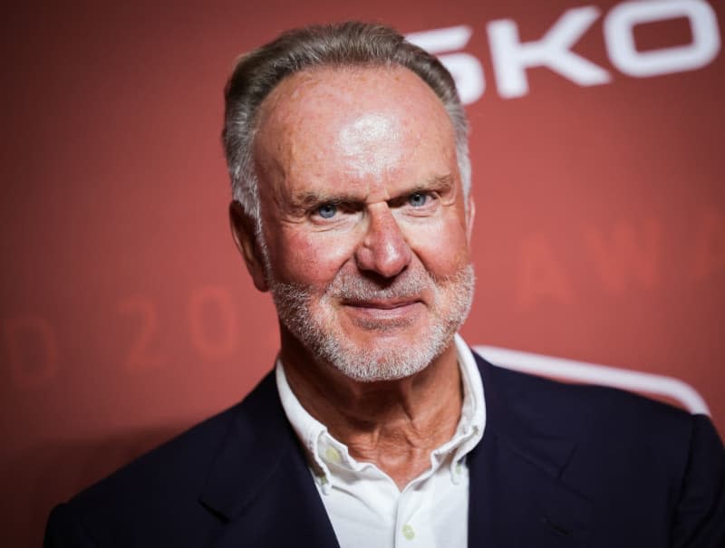 Karl-Heinz Rummenigge, former football player, attends the "Sport Bild Award 2023" ceremony in the Fischauktionshallen. Former Bayern Munich chief executive Karl-Heinz Rummenigge has called on the club to be more discreet in their prolonged search for a new coach. Christian Charisius/dpa