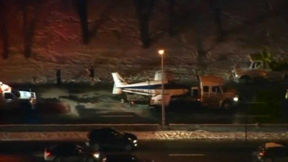 A small plane made an emergency landing Saturday afternoon on the Major Deegan Expressway in the Bronx. Deborah Lutterbeck reports.