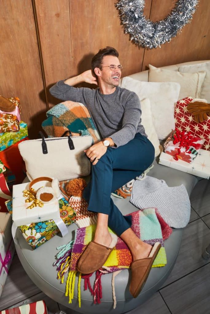 Brad Goreski, DSW, campaign, edit, sneakers, boots, booties, Dr. Martens, Steve Madden, Ugg, slippers, Birkenstock, slides, holiday, holiday campaigns