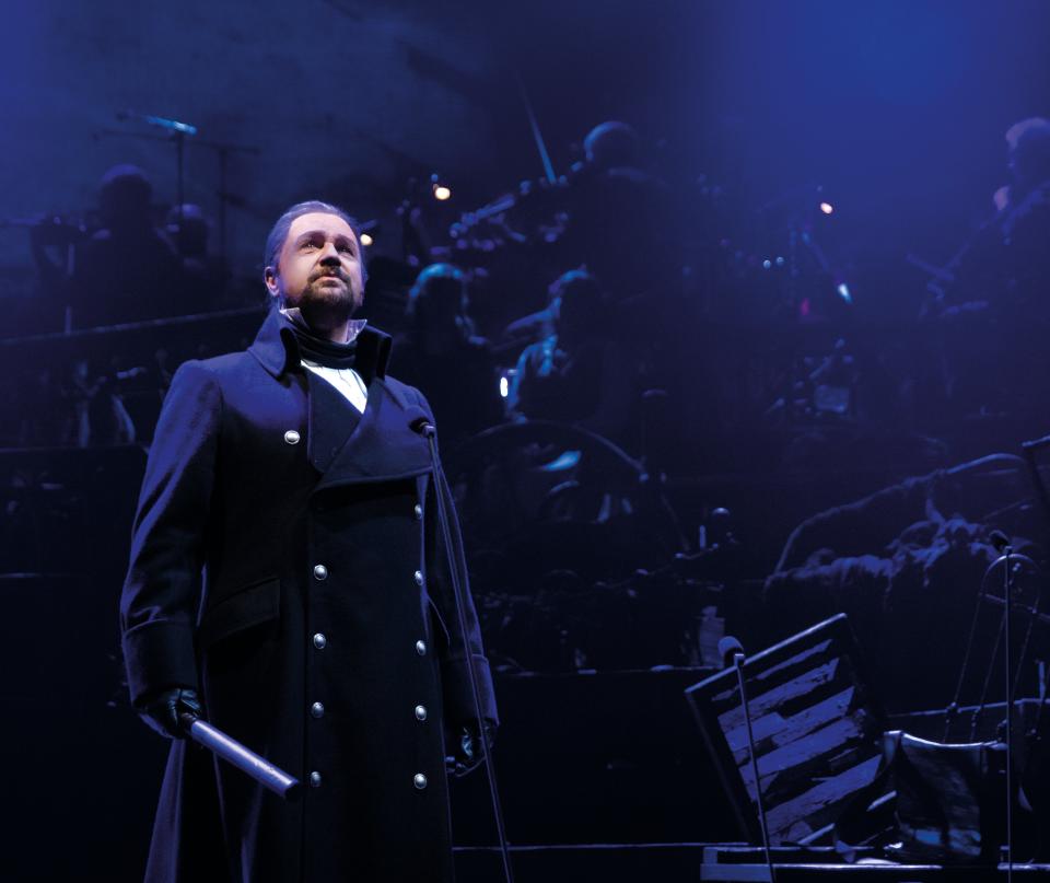 <p>Michael Ball as Javert in the Les Mis staged concert</p>Handout