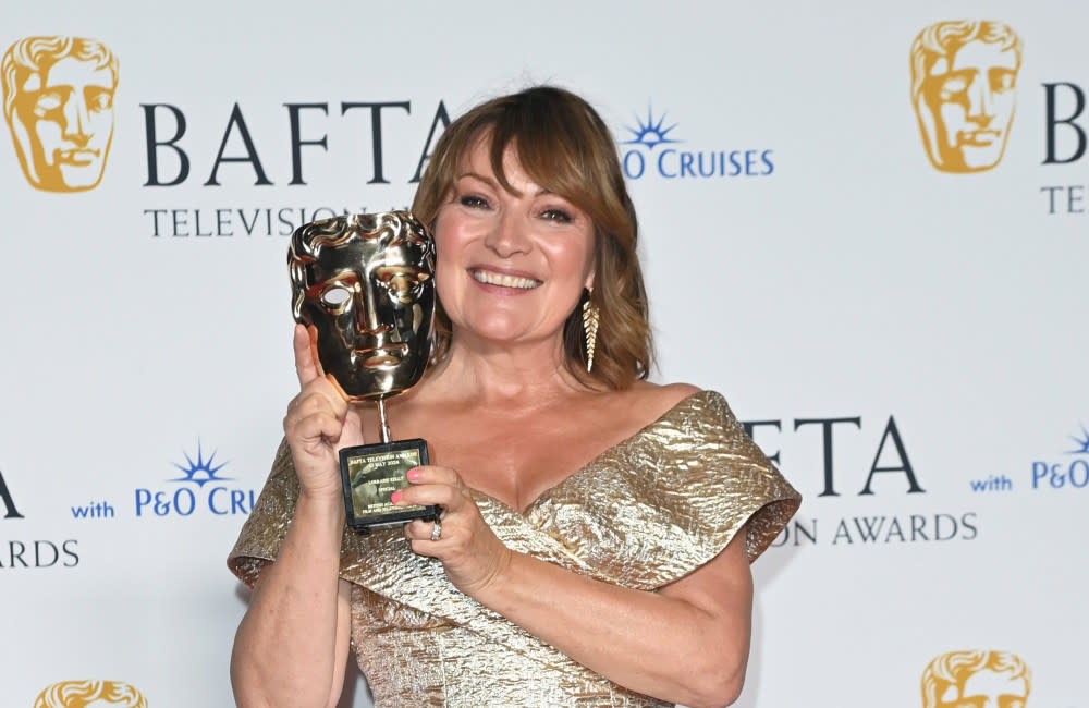 Lorraine Kelly was given the Special Award at the BAFTA TV Awards following her 40-year career in broadcast credit:Bang Showbiz