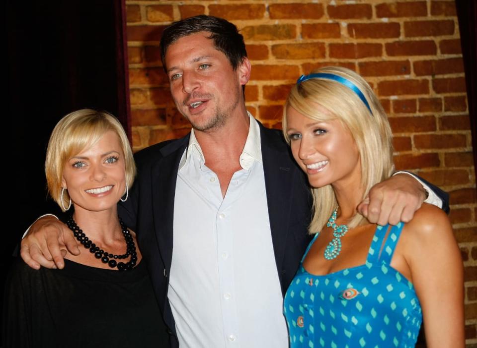 <div class="inline-image__caption"><p>Actress Jaime Pressly, actor Simon Rex and actress Paris Hilton arrive at the premiere screening for<em> Rex</em> at Cinespace on June 8, 2009, in Hollywood, California.</p></div> <div class="inline-image__credit">Michael Buckner/Getty</div>