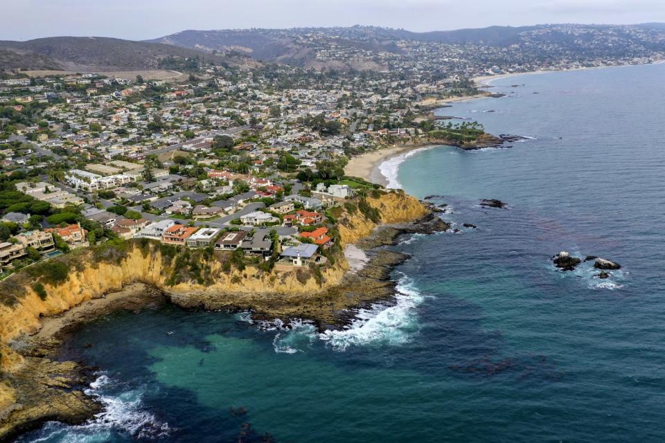 Aerial view of Laguna Beach