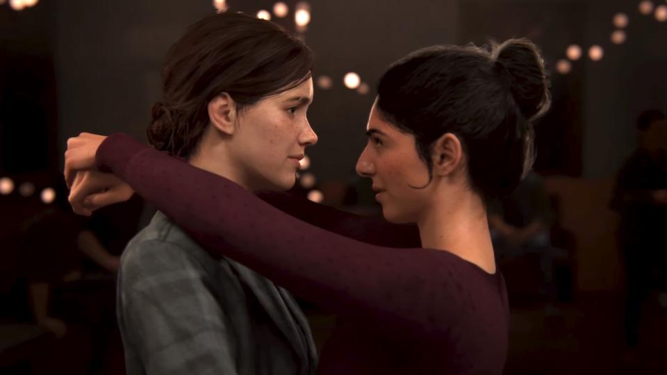 Ellie and Dina in The Last of Us 2