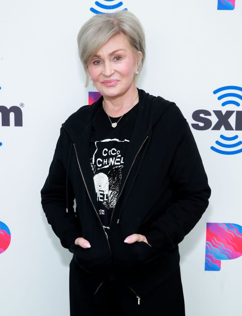 los angeles, california   february 27 sharon osbourne visits the siriusxm hollywood studio on february 27, 2020 in los angeles, california photo by rich furygetty images