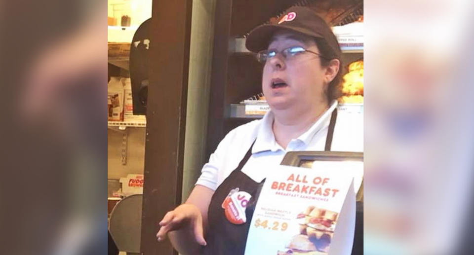 Dunkin’ Donuts has apologized to a Somalian customer who was berated by an employee for not speaking English. (Photo: Facebook/Hamdia Ahmed)