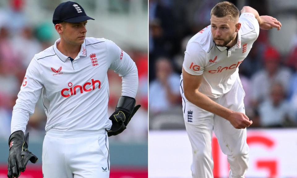 <span>Jamie Smith and Gus Atkinson represent England’s future.</span><span>Composite: ProSports/Shutterstock</span>