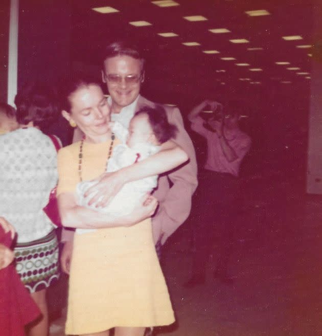 The author at six months, arriving at JFK airport from Seoul, where she met her parents for the first time (1974). (Photo: Courtesy of Stacey Fargnoli)