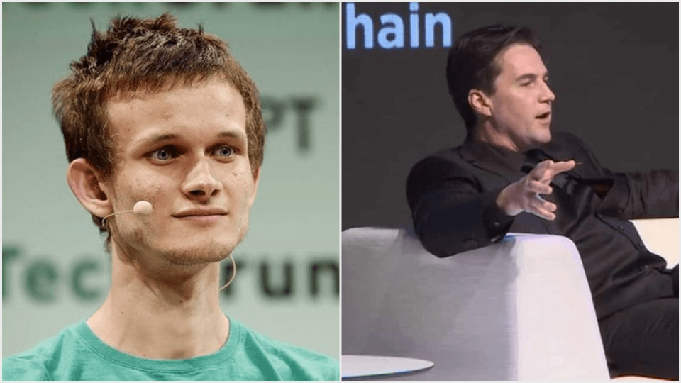 vitalik buterin, craig wright, bitcoin sv, cryptocurrency