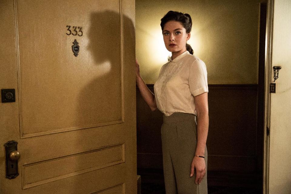 This photo provided by TNT shows Alexa Davalos in a scene from "Mob City." Davalos stars in the new TNT drama series debuting Dec. 4, 2013, for a three-week run. (AP Photo/TNT, Doug Hyun)