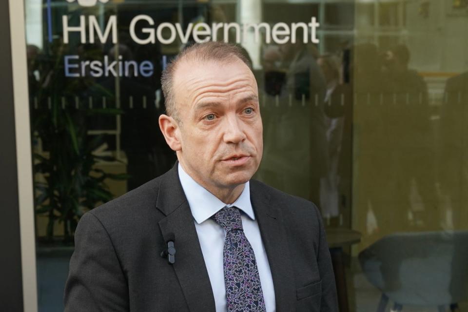 Northern Ireland Secretary Chris Heaton-Harris has said he will not call an election in December (PA)