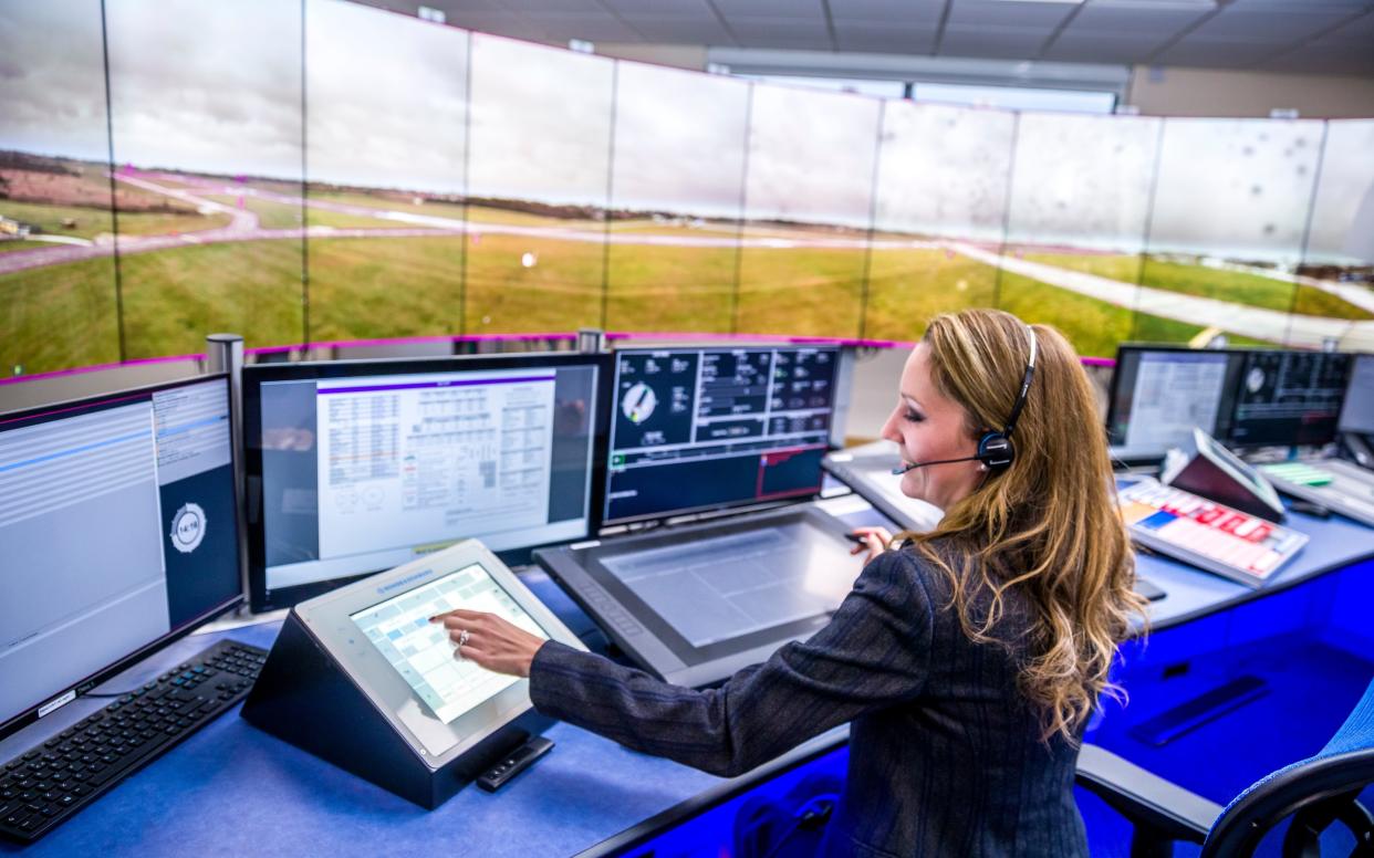 The new air traffic control centre lets staff zoom in on aircraft - Cranfield University