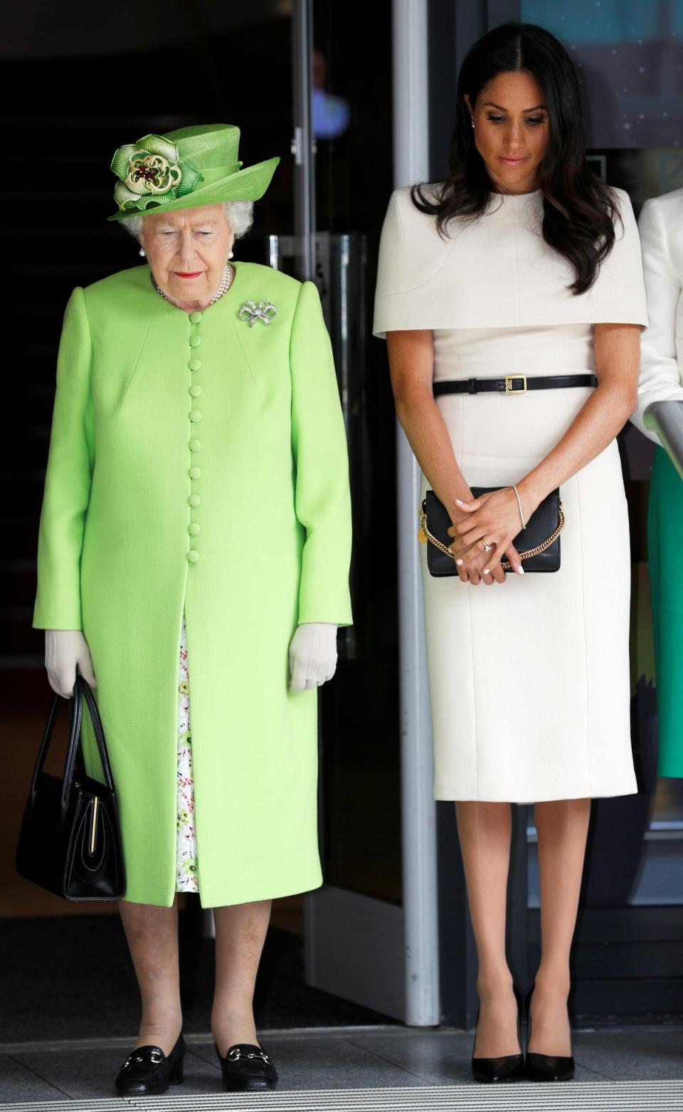 Meghan attended the event with the Queen. (Getty Images)