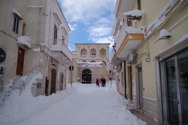 ITALY-WEATHER-SNOW-PUGLIA