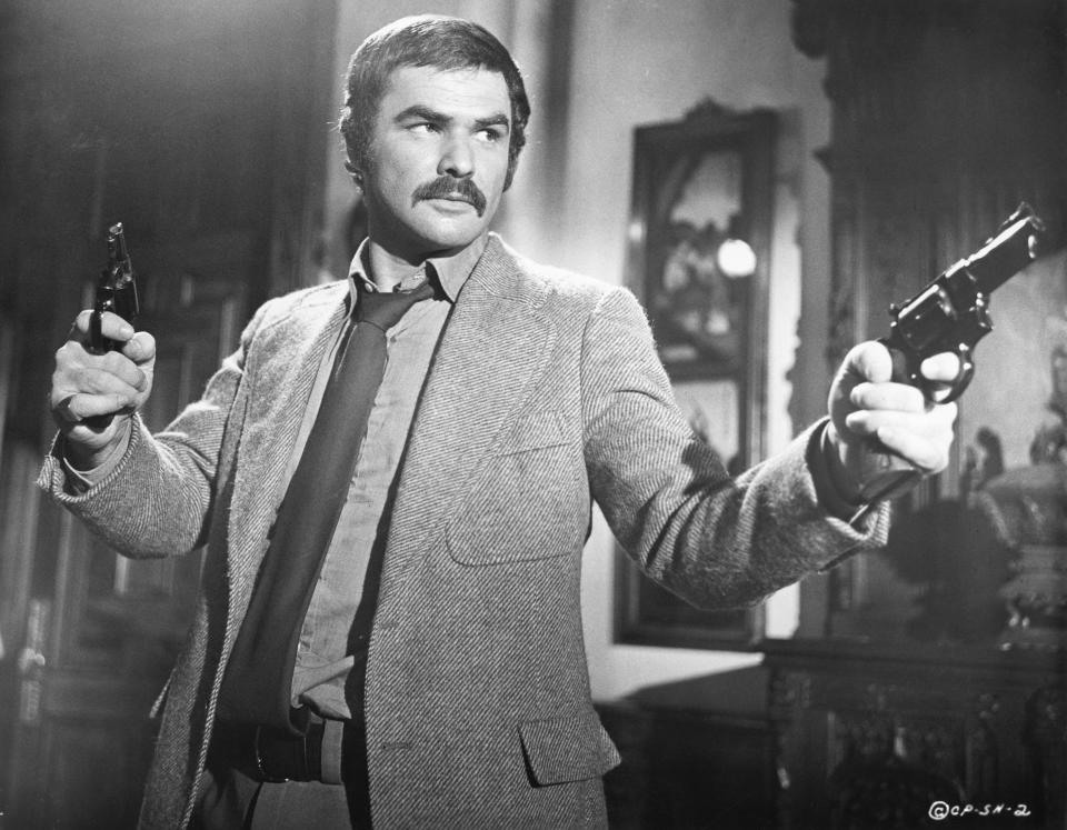 <p><a rel="nofollow noopener" href="https://www.countryliving.com/life/a23011867/burt-reynolds-dies/" target="_blank" data-ylk="slk:Burt Reynolds;elm:context_link;itc:0;sec:content-canvas" class="link ">Burt Reynolds</a> passed away on Thursday, September 6, at the age of 82. The Hollywood legend got his start on TV in the 1950s, and his first film role was in 1961's <em>Angel Baby</em>.  His career spanned decades, and he was most recently cast in Quentin Tarantino's <em>Once Upon a Time in Hollywood. </em>Here are some of his most beloved movies and TV roles.</p>