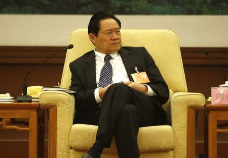 China's then Public Security Minister Zhou Yongkang attends the Hebei delegation discussion sessions at the 17th National Congress of the Communist Party of China at the Great Hall of the People, in Beijing in this October 16, 2007 file photo. REUTERS/Jason Lee