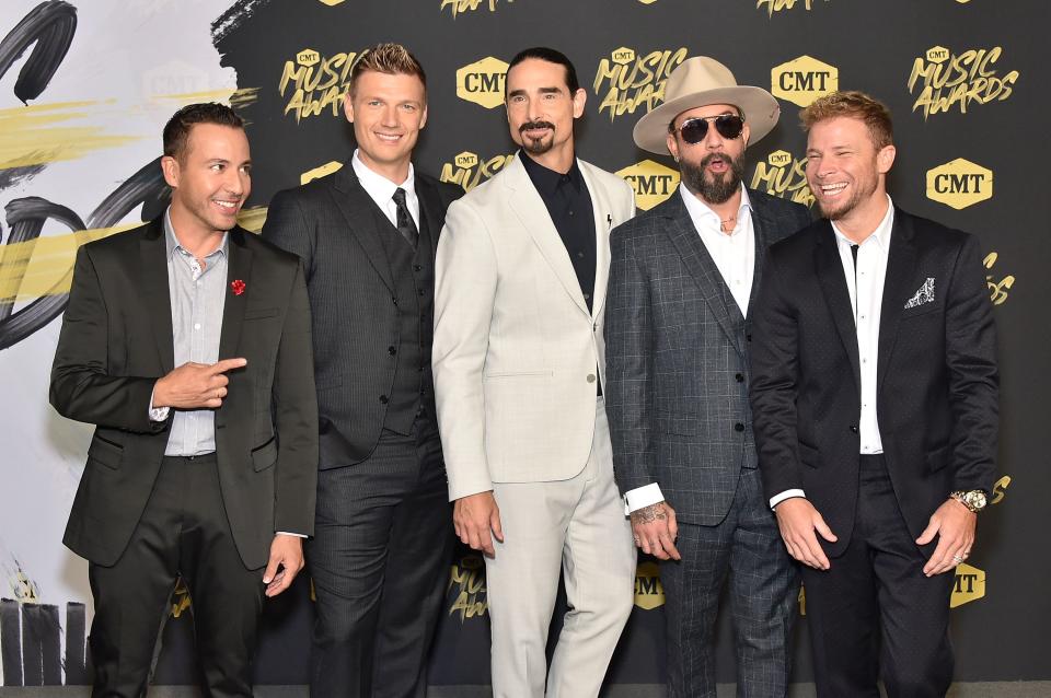 Howie Dorough, Nick Carter, Kevin Richardson, AJ McLean, Brian Litrell of Backstreet Boys