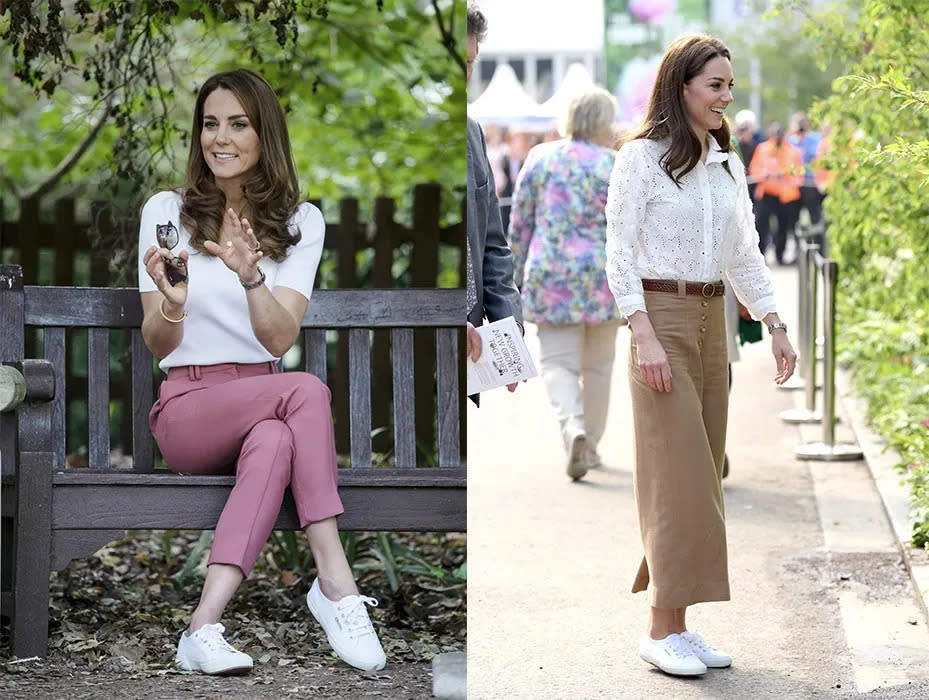 Two images of Kate Middleton