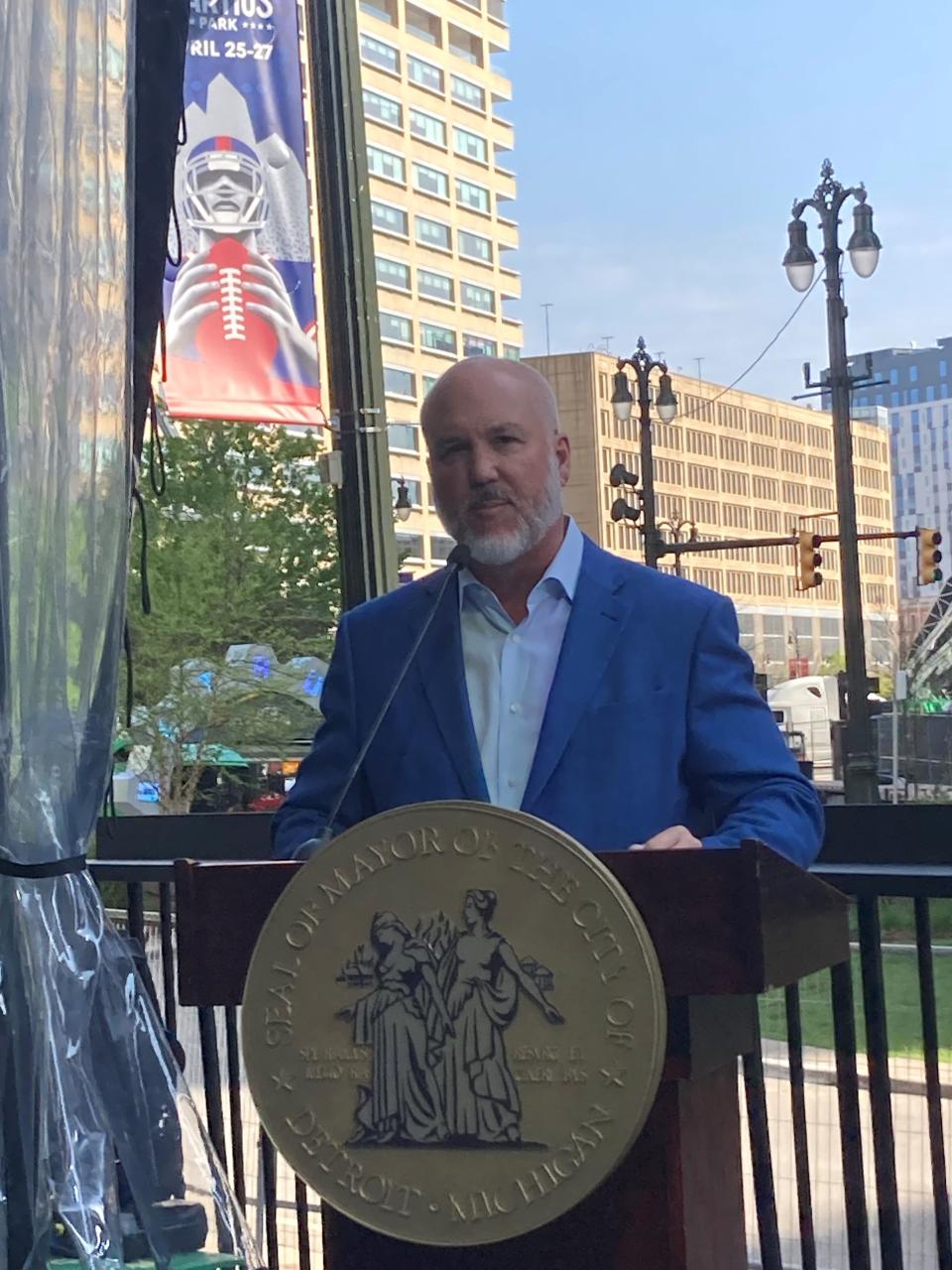 Rocket Companies President Bill Emerson in downtown Detroit on April 29, 2024.