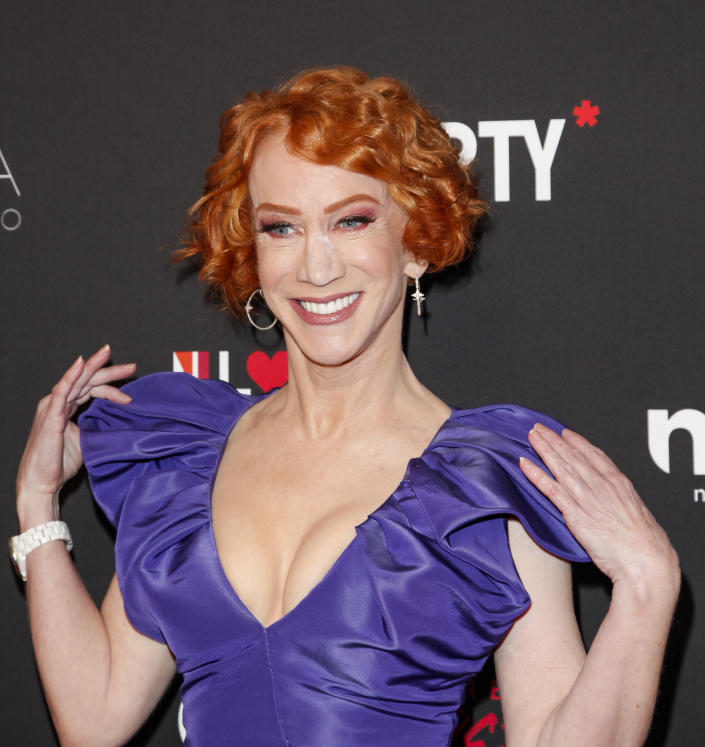 LOS ANGELES, CALIFORNIA - FEBRUARY 25: Kathy Griffin attends The Queerties 2020 Awards Reception at LA Liason on February 25, 2020 in Los Angeles, California. (Photo by Tibrina Hobson/Getty Images)