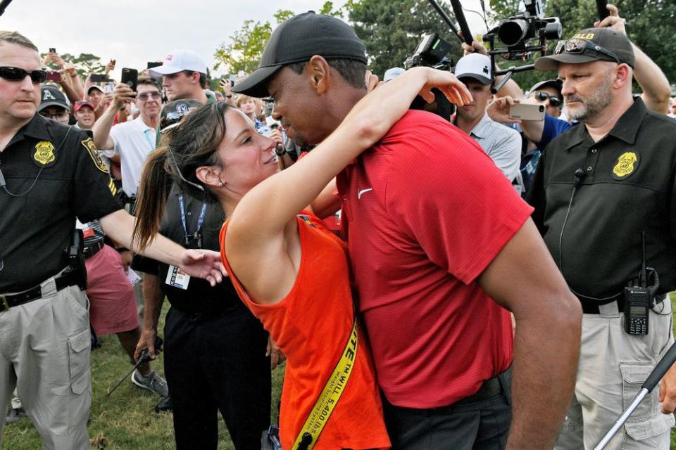 Tiger Woods and his girlfriend Erica Herman