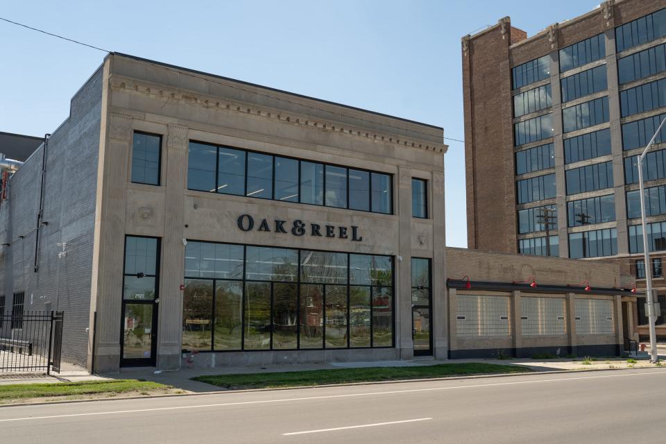 Oak & Reel restaurant that opened in Sept. 2020 in Detroit's New Center area is seen on Friday, May 14, 2021.