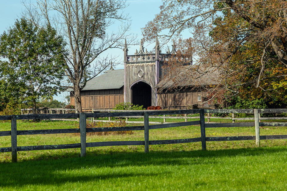 The estate includes a 12,000-square-foot stabling block.