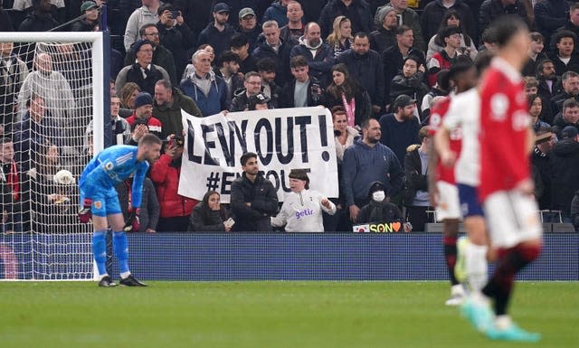 Tottenham fans protested against Daniel Levy