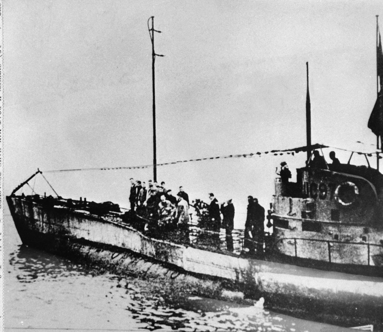 A WWI submarine in Belgium