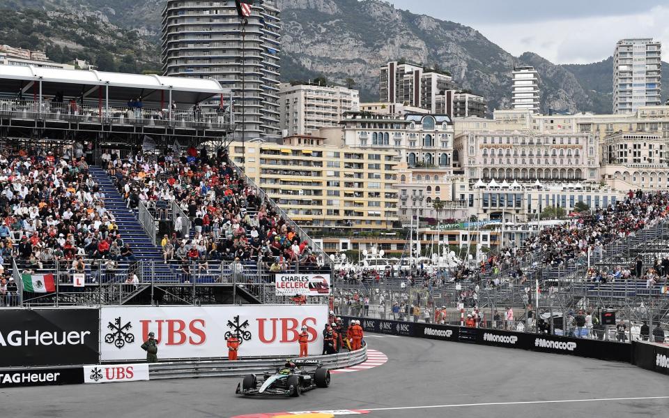 Mercedes' Lewis Hamilton during practice