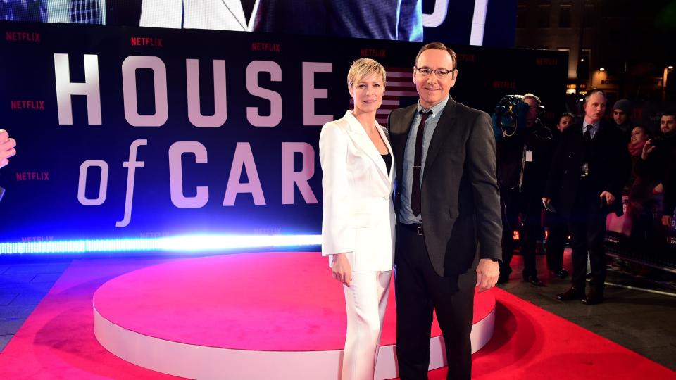 Robin Wright and Kevin Spacey (Credit: PA)