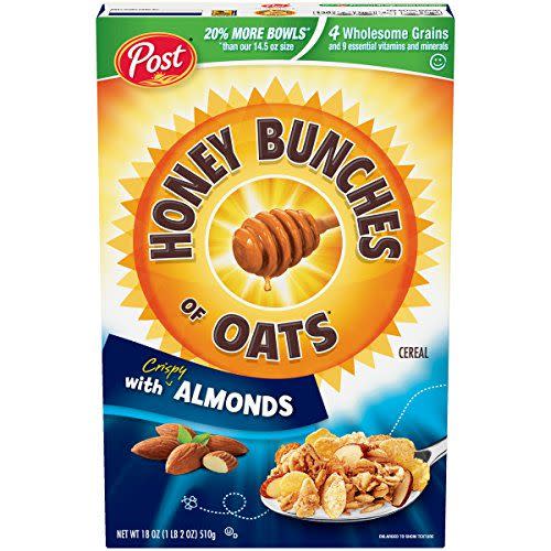 Post Honey Bunches of Oats Cereal Box