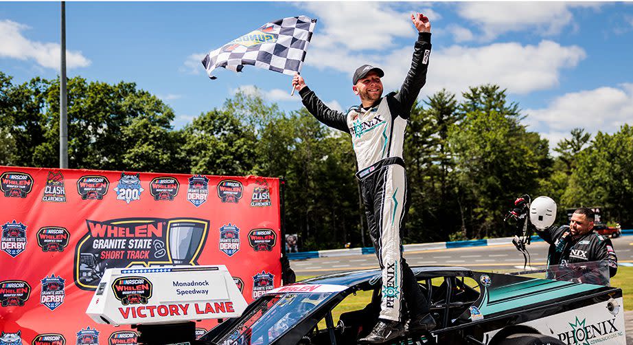 during the Duel at the Dog 200 for the Whelen Modified Tour at Monadnock Speedway on June 18, 2022 in Riverhead, New York. (Nick Grace/NASCAR)