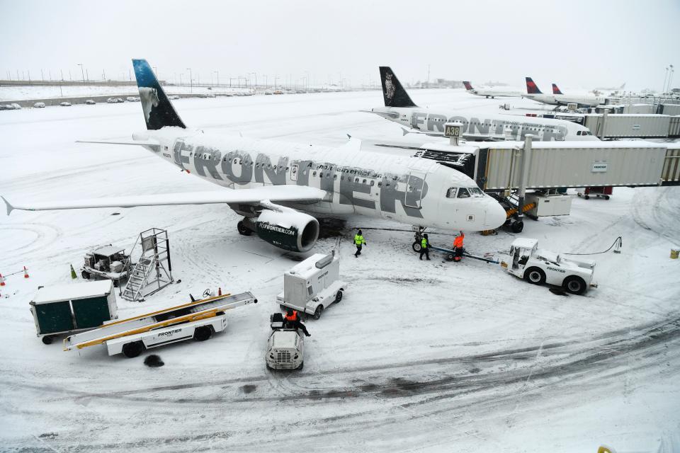 Plane at Denver International Airport.