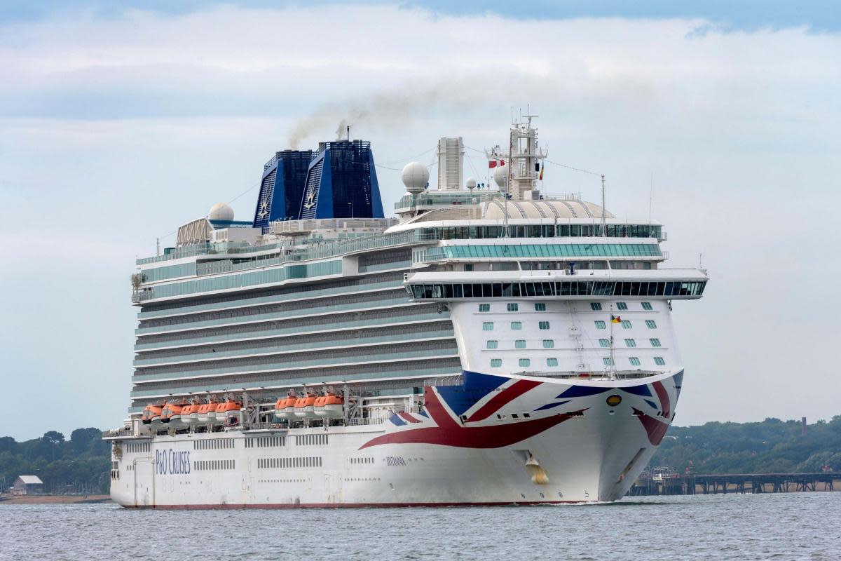 P&O's Britannia is docked in Southampton today <i>(Image: NQ)</i>