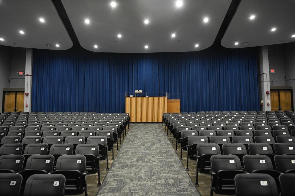 Updates to the Bearden Middle School auditorium were paid for by the school's foundation.