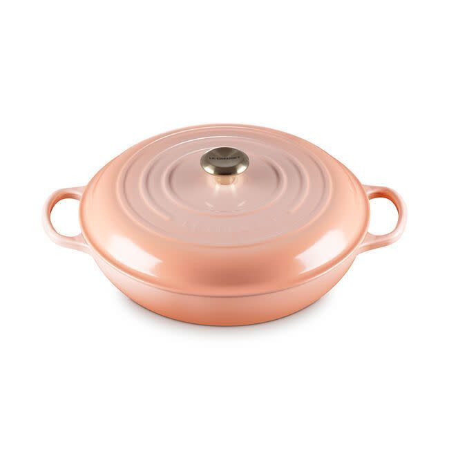 <p><a href="https://go.redirectingat.com?id=74968X1596630&url=https%3A%2F%2Fwww.lecreuset.com%2Fbraiser%2F21180US.html&sref=https%3A%2F%2Fwww.housebeautiful.com%2Fshopping%2Fa60639873%2Fle-creuset-peche-color-collection%2F" rel="nofollow noopener" target="_blank" data-ylk="slk:Shop Now;elm:context_link;itc:0;sec:content-canvas" class="link ">Shop Now</a></p><p>Braiser</p><p>lecreuset.com</p><p>$290.00</p>