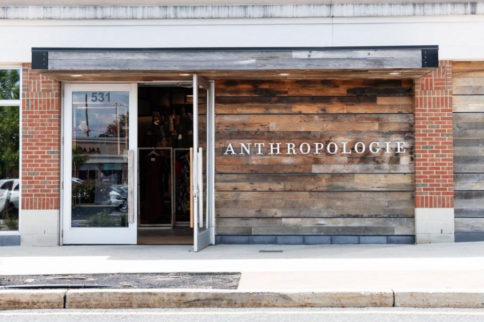 Anthropologie store in North Brunswick Township, New Jersey...