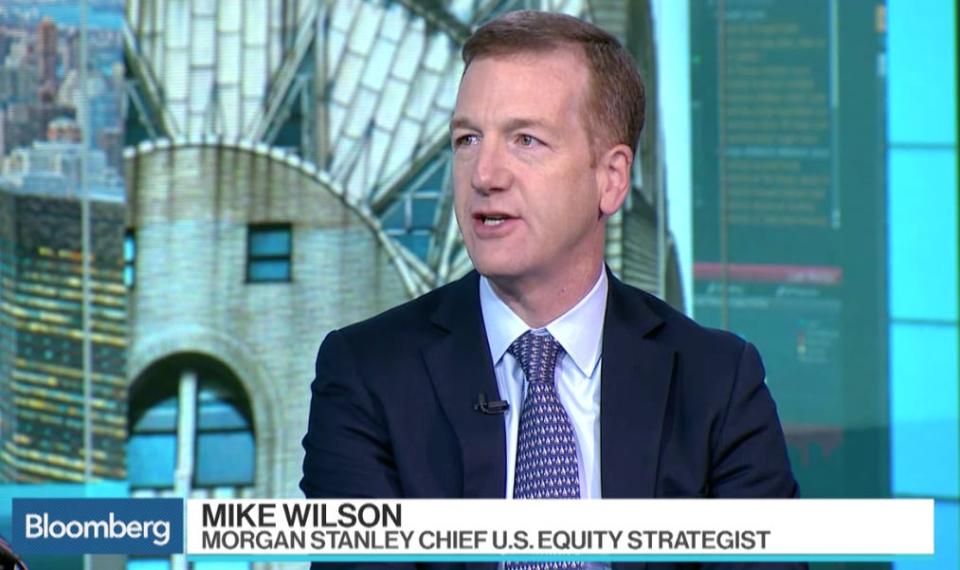 Mike Wilson appears on Bloomberg TV.