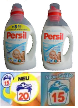 <p><b>Persil, Sensitive Gel, Henkel</b><br> "Mehr drin, überproportionaler Preisanstieg": In der alten Flasche des Waschmittels waren 1,095 Liter Gel, ausreichend für 15 Waschladungen. Der Inhalt der neuen Verpackung reicht für 20 Waschladungen (1,46 Liter). Alter Preis: 3,55 Euro, neuer Preis: 5,95 Euro. Für den Verbraucher bedeutete das einen Preisanstieg von unverschämten 25,7 Prozent. Betroffen waren auch viele andere Sorten von Persil. </p>